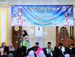 Kunjungan Safari Ramadhan Hj. Eva Dwina Pada Masjid Nurul Huda Langkapura