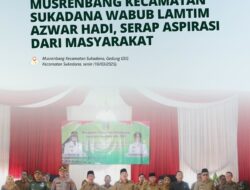 Wabup Lampung Timur Azwardi Serap Aspirasi Warga Melalui Musrenbang