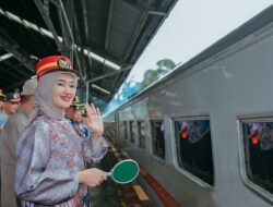 Wagub Jihan Nurlela Lepas Mudik Gratis, 1.700 Pemudik Berangkat dengan Kereta Api