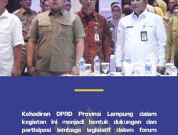 Anggota Komisi I DPRD Provinsi Lampung, Rahmat Visa Arifin, menghadiri Rapat Koordinasi Pemerintah Daerah Provinsi Lampung