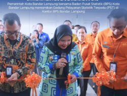 Pemerintah Kota Bandar Lampung bersama Badan Pusat Statistik (BPS) Kota Bandar Lampung meresmikan Gedung Pelayanan Statistik Terpadu (PST) di Kantor BPS Bandar Lampung